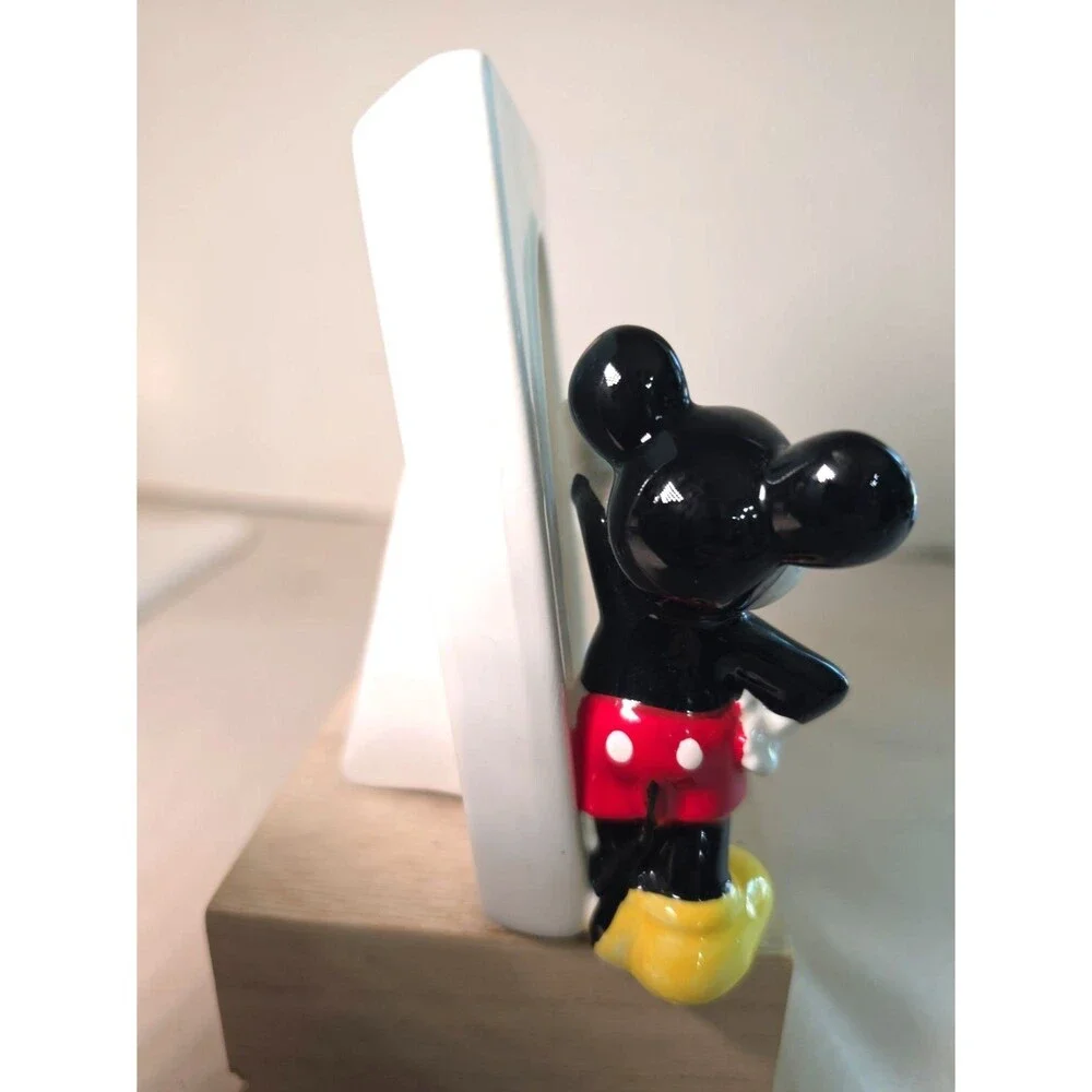 Vintage 1960s DISNEY Mickey Mouse Ceramic Picture Frame (Made In Japan)